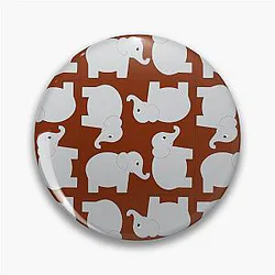 Cute Elephant in Alabama Pin