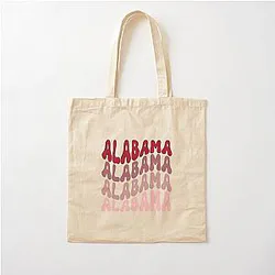 Alabama Stacked Cotton Tote Bag