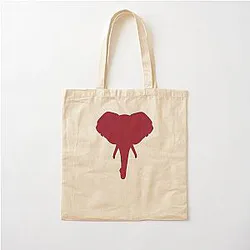 Alabama Face Mask, State Elephant Cotton Tote Bag