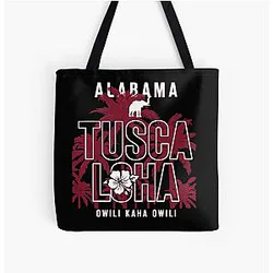 Alabama Tuscaloosa Over Print Tote Bag
