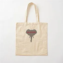 Alabama State Elephant Cotton Tote Bag