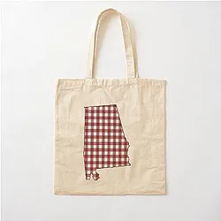 Alabama Crimson Cotton Tote Bag