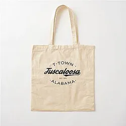 Tuscaloosa Alabama T-Town Cotton Tote Bag
