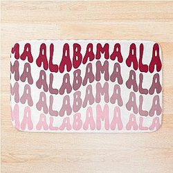 Alabama Retro Bath Mat