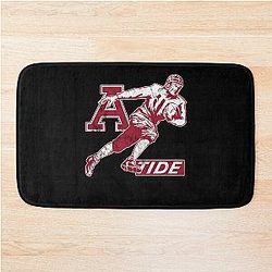 Vintage Alabama Tide Football Distressed Bath Mat