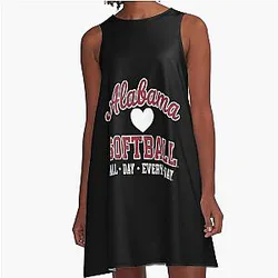 Alabama Softball Team A-Line Dress