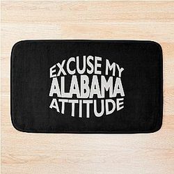 Excuse My Alabama State Pride Bath Mat