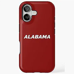 Alabama White on Crimson iPhone Case