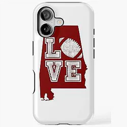 Alabama Crimson iPhone Case