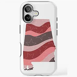 Stars and Waves Alabama Design iPhone Tough Case