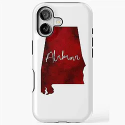 Alabama Maroon Watercolor iPhone Case