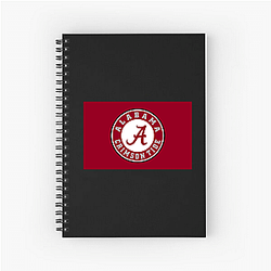 Alabama Crimson Tide Fan Art Alabama Crimson Tide Notebook
