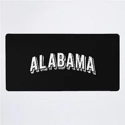 Alabama Block Lettering Vintage State Pride Desk Mat