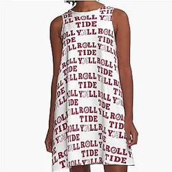 Alabama Crimson Tide Roll Tide A-Line Dress