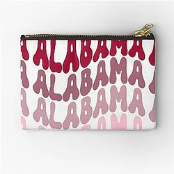 Alabama Retro Stacked Zipper Pouch