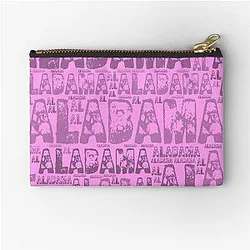 Pink Alabama Zipper Pouch
