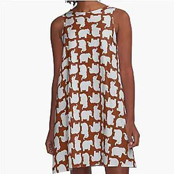 Cute Elephants Alabama A-Line Dress