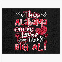 Alabama Cutie Loves Her Big Fun Football Puzzle