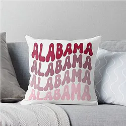 Alabama Stacked Throw Pillow
