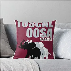 Alabama Abstract Art Pillow