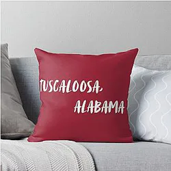 Tuscaloosa Alabama Throw Pillow