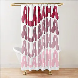 Alabama Stacked Shower Curtain