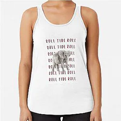 Roll Tide Roll University of Alabama Crimson Tide Racerback Tank Top