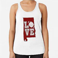 Love Alabama Football Tank Top