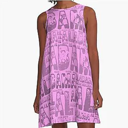 Pink Alabama A-Line Dress