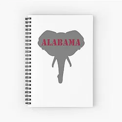Alabama Face Mask Alabama State Elephant Notebook