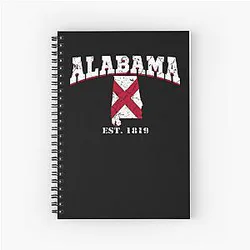 Alabama Established 1819 Spiral Notebook