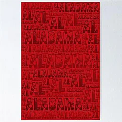 Red Alabama Poster