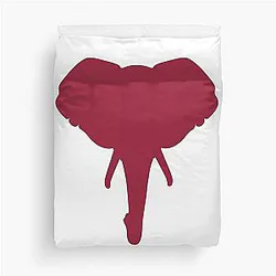 Alabama Face Mask, Alabama Elephant Duvet Cover