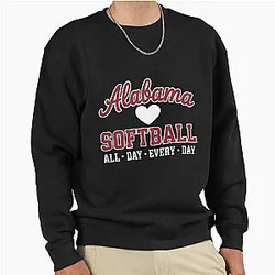 Alabama Softball Fan Pullover Sweatshirt