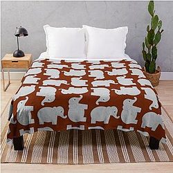 Cute Elephant Alabama Throw Blanket