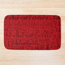 Red Alabama Bath Mat