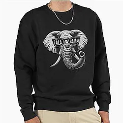 State of Alabama Vintage for Elephant Lovers Gift Football Fan Hoodie