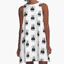 Dan Alan Partridge Funny British TV Show A-Line Dress