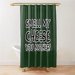 Smell my cheese you funny Alan Partridge quote Shower Curtain
