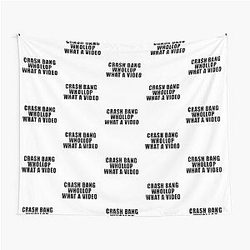 CRASH BANG WHOLLOP WHAT A VIDEO SHIRT - ALAN PARTRIDGE TAPESTRY