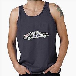 Alan's Rover 800 with rude markings censored Alan Partridge Digital Drawing Tank Top