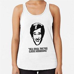 Alan Partridge Classic Intercourse Quote Racerback Tank Top