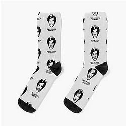 Alan Partridge Smell My Cheese Quote Socks