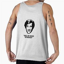Alan Partridge Smell my Cheese Quote Tank Top