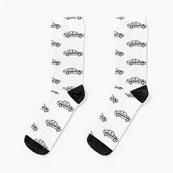 Alan's Rover 800 Displayed with Rude Markings Alan Partridge Digital Drawing Socks