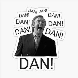 Dan Alan Partridge - BBC Sticker