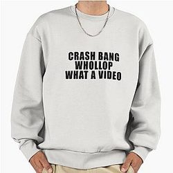 CRASH BANG WHOM A VIDEO SHIRT - ALAN PARTRIDGE Premium Oversized Sweatshirt