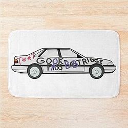 Alan's Rover 800 with rude markings Alan Partridge Digital Drawing Bath Mat