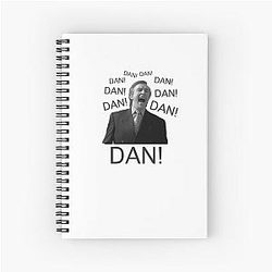 Dan Alan Partridge A Funny British TV Show Spiral Notebook