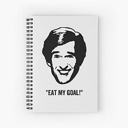 Alan Partridge Eat My Goal Quote Spiral Notebook